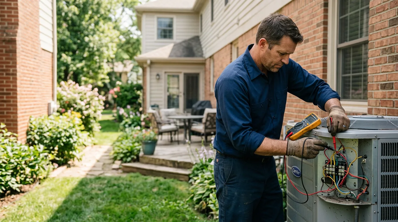 HVAC technician working near Dammeron Valley, UT